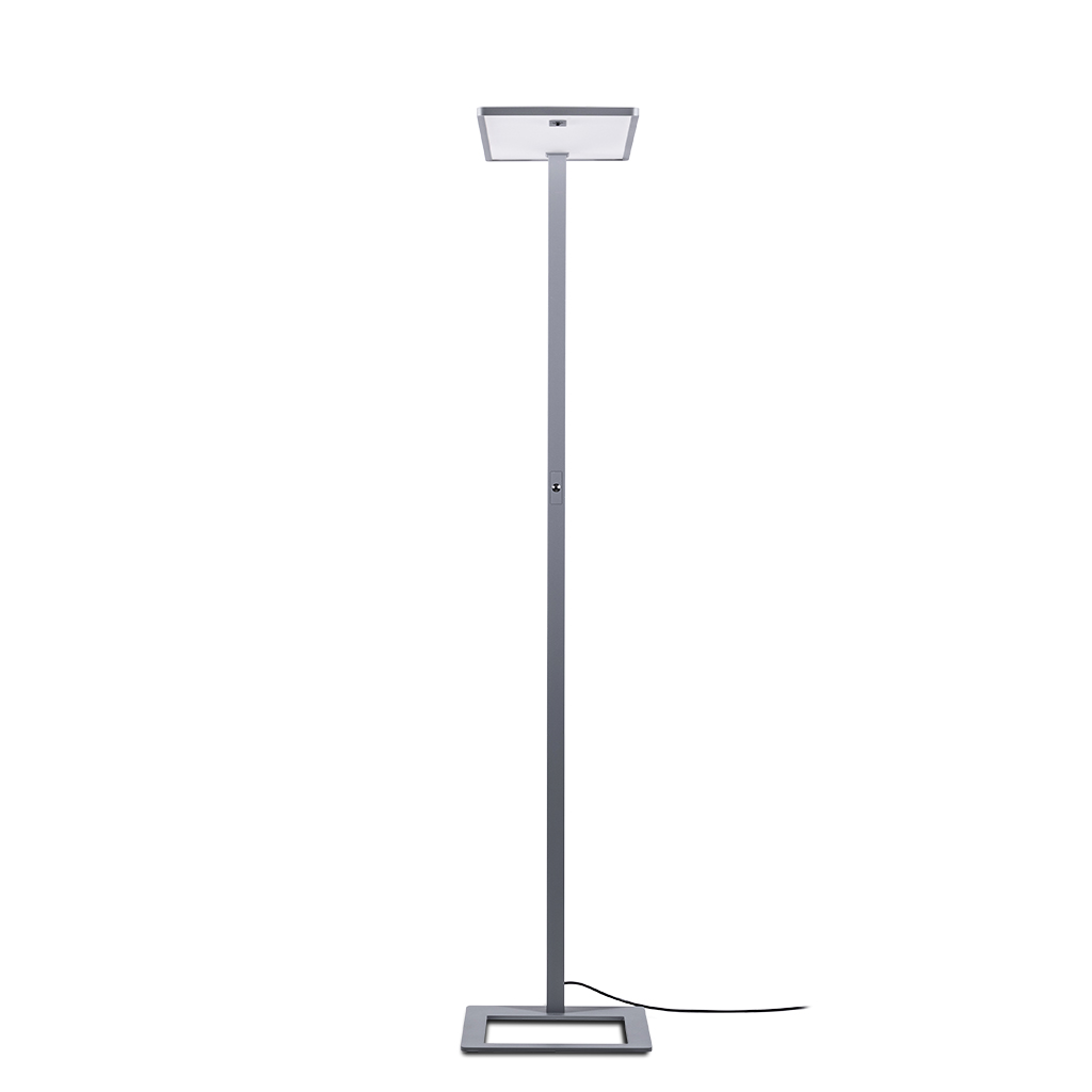 LED Büro Stehleuchte Stralen® Silber