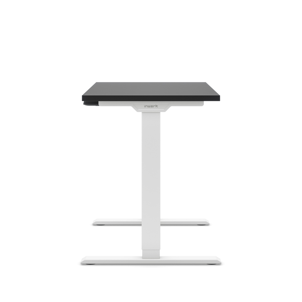 Höhenverstellbarer Schreibtisch Ecolift® Schwarz Dekor/Weiss 118x58
