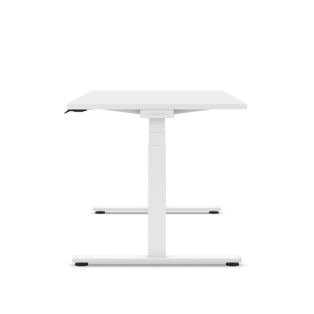 Höhenverstellbarer Schreibtisch Masterlift® Flex Light, Weiss Dekor/Weiss 200x80