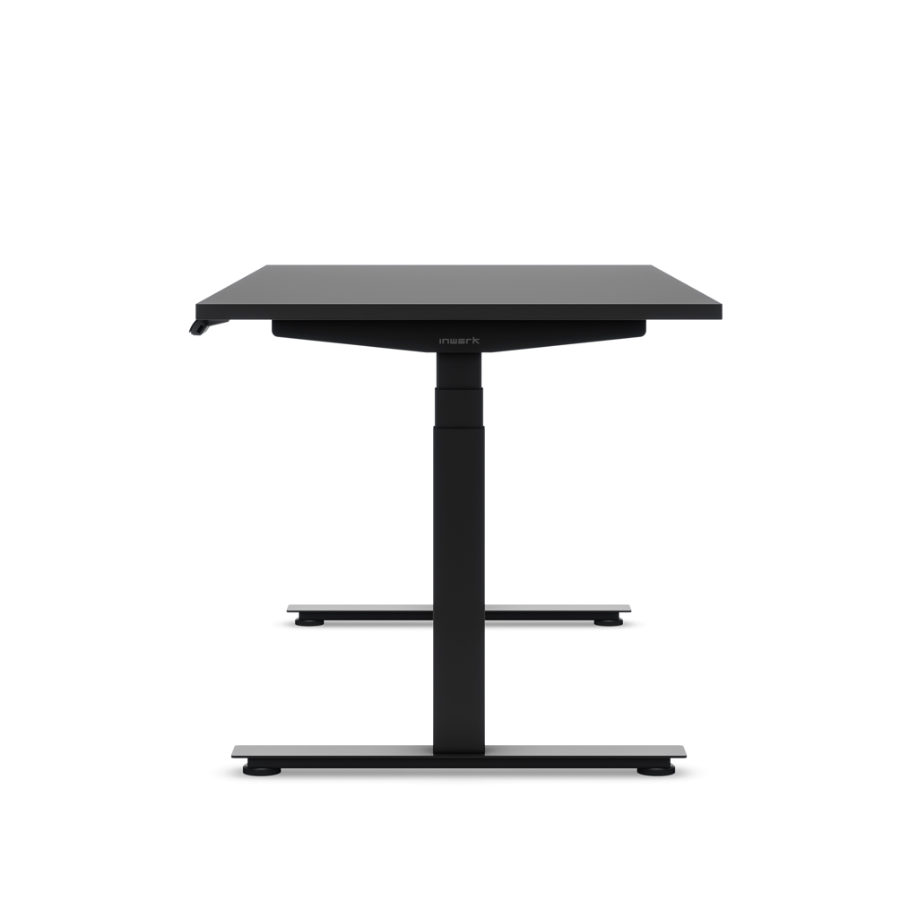 Höhenverstellbarer Schreibtisch Ecolift® Plus Schwarz Dekor/Schwarz 160x80