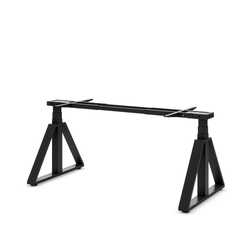 Höhenverst. Tischgestell Masterlift® Flex Loop-Edition, Stahl Trapez, Schwarz