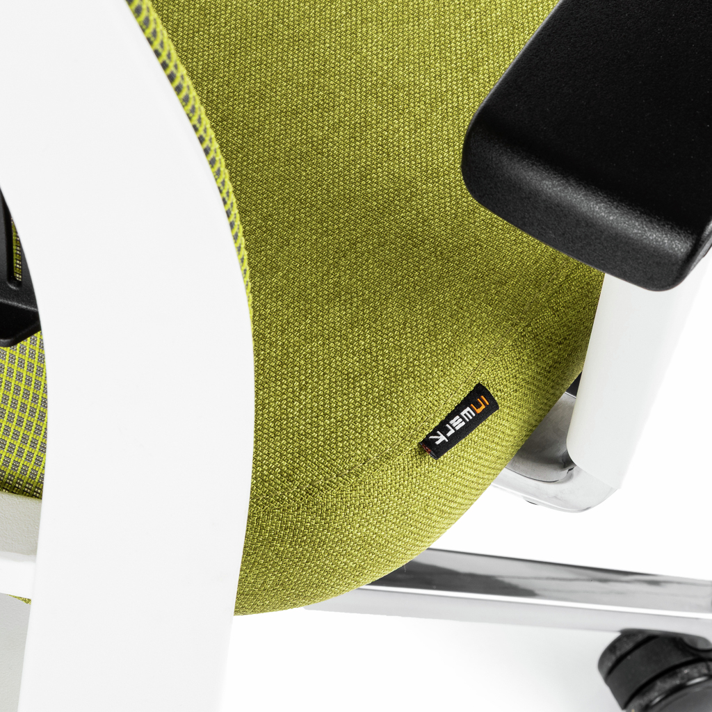 Inwerk Teamo® Original - Ergonomischer Bürostuhl, Weiss/Grün
