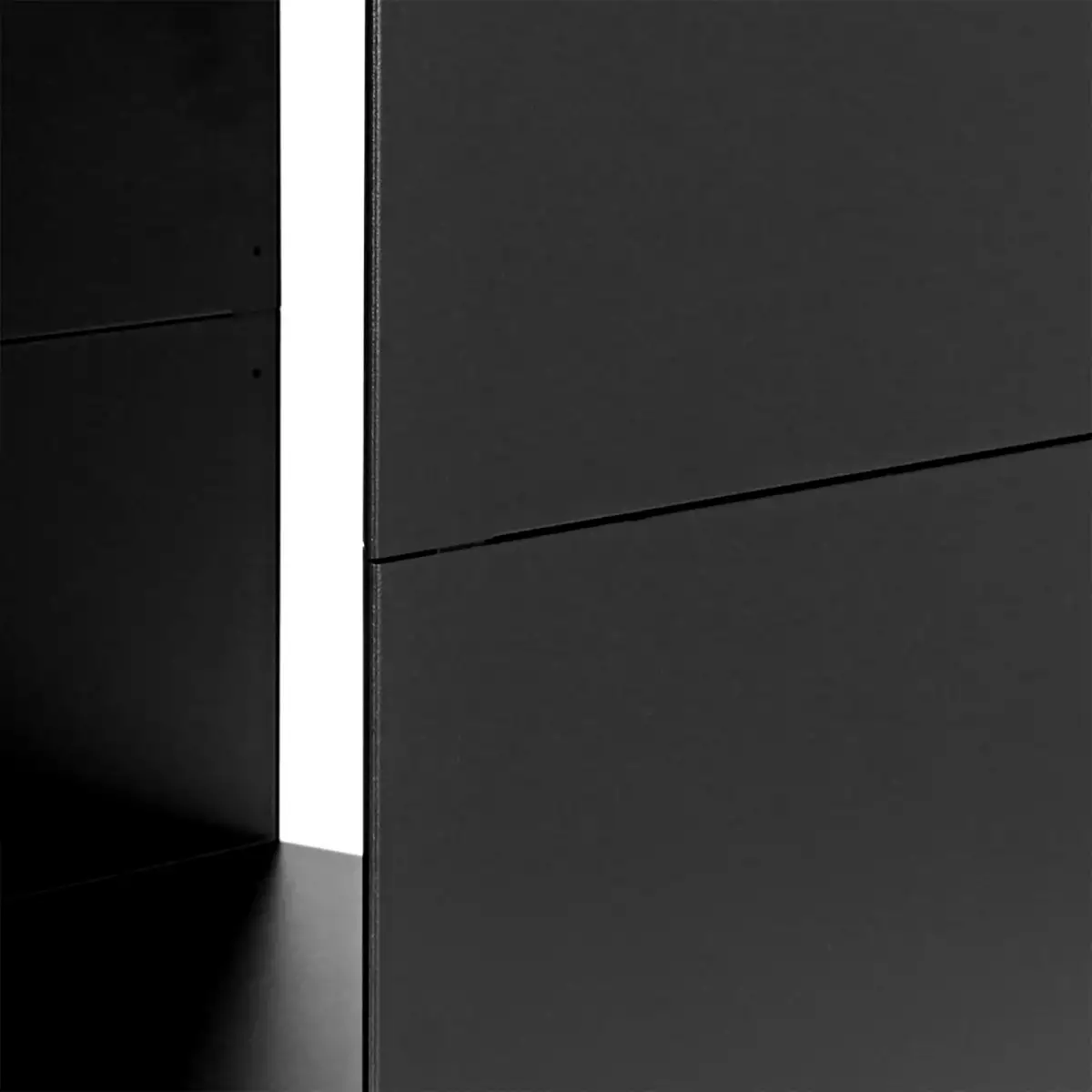 Masterbox® B 80 x H 40 cm Klappe nach unten öffnend, Schwarz