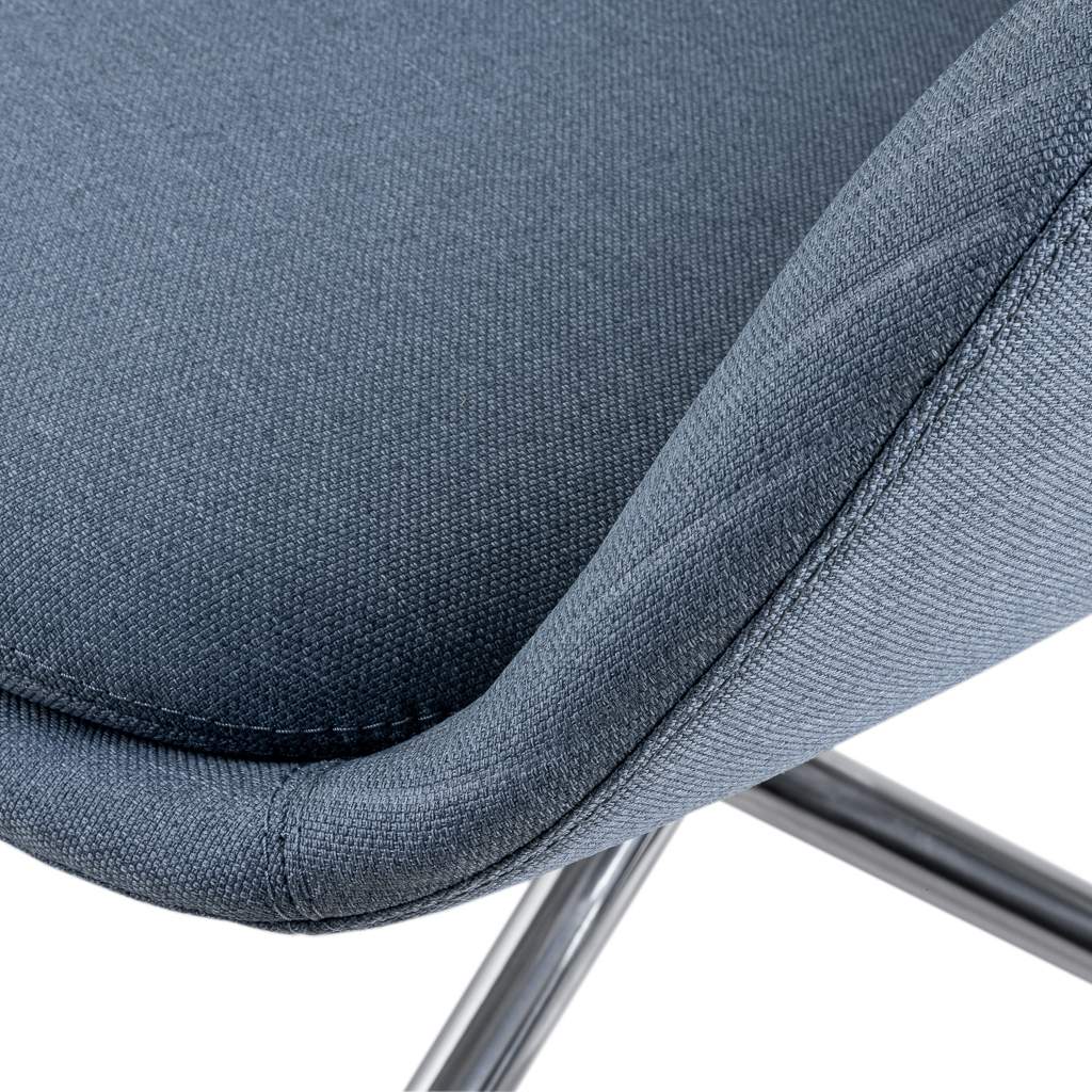 Konferenzstuhl Melow Armchair in Graublau