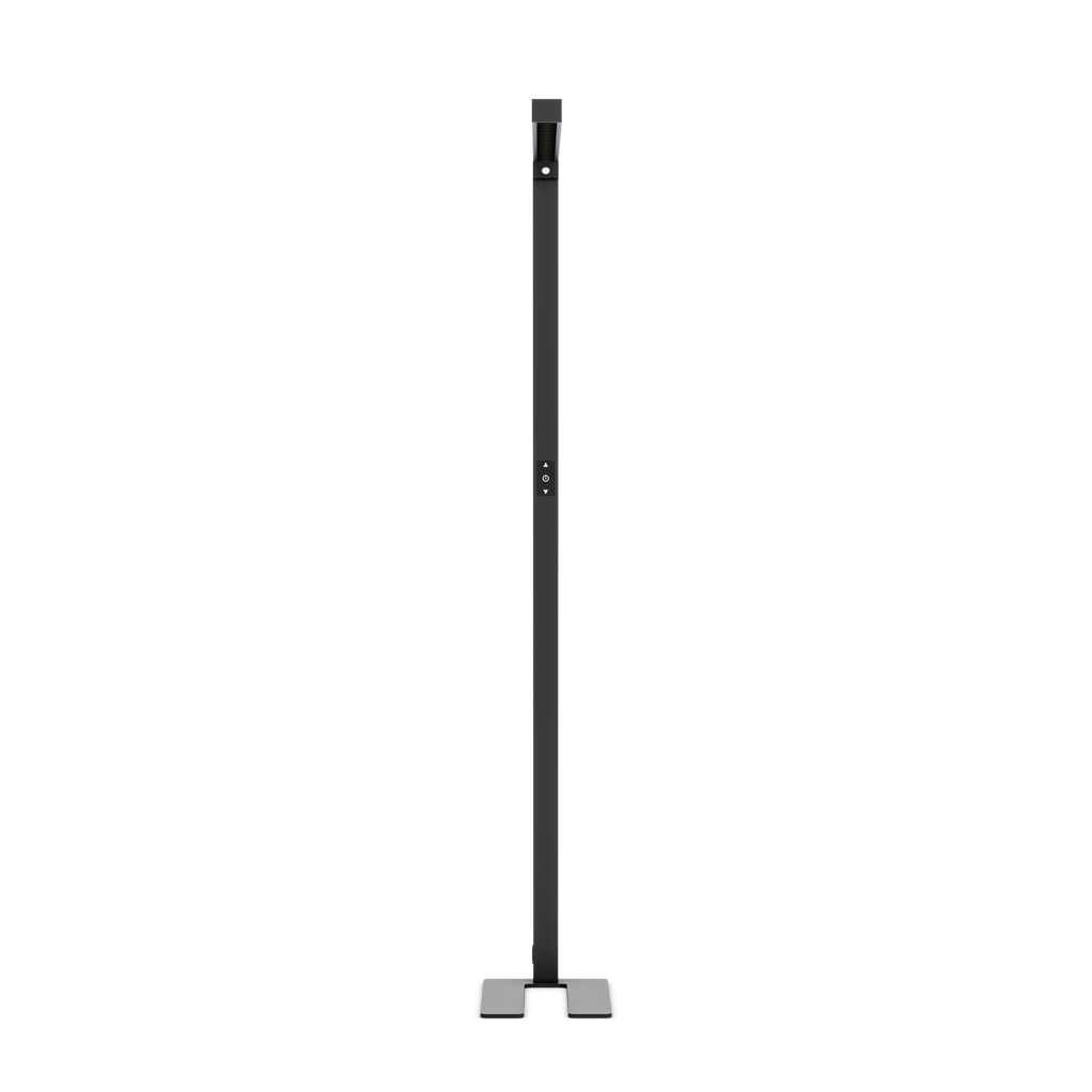 LED Büro Stehleuchte Lumer® Slim, blendfrei, Sensor, Dimmer Schwarz