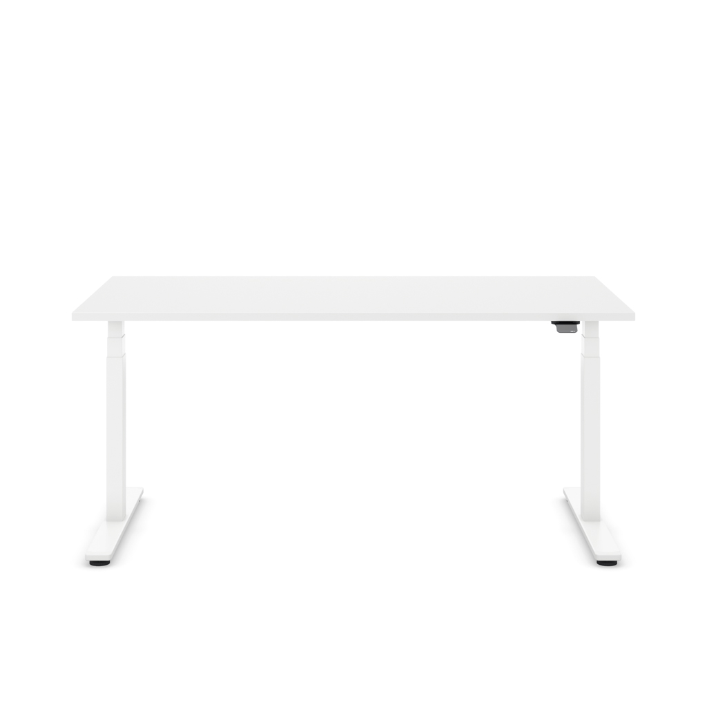 Höhenverstellbarer Schreibtisch Masterlift® Flex Light, Weiss Dekor/Weiss 200x80