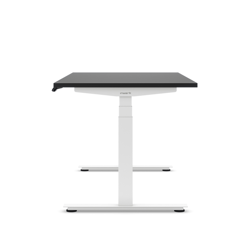 Höhenverstellbarer Schreibtisch Ecolift® Plus Schwarz Dekor/Weiss 120x80