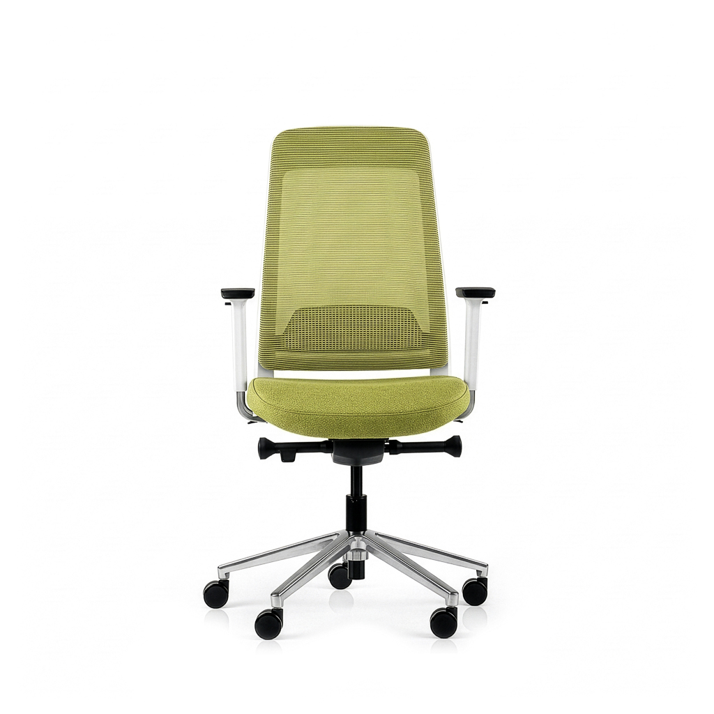 Inwerk Teamo® Original - Ergonomischer Bürostuhl, Weiss/Grün