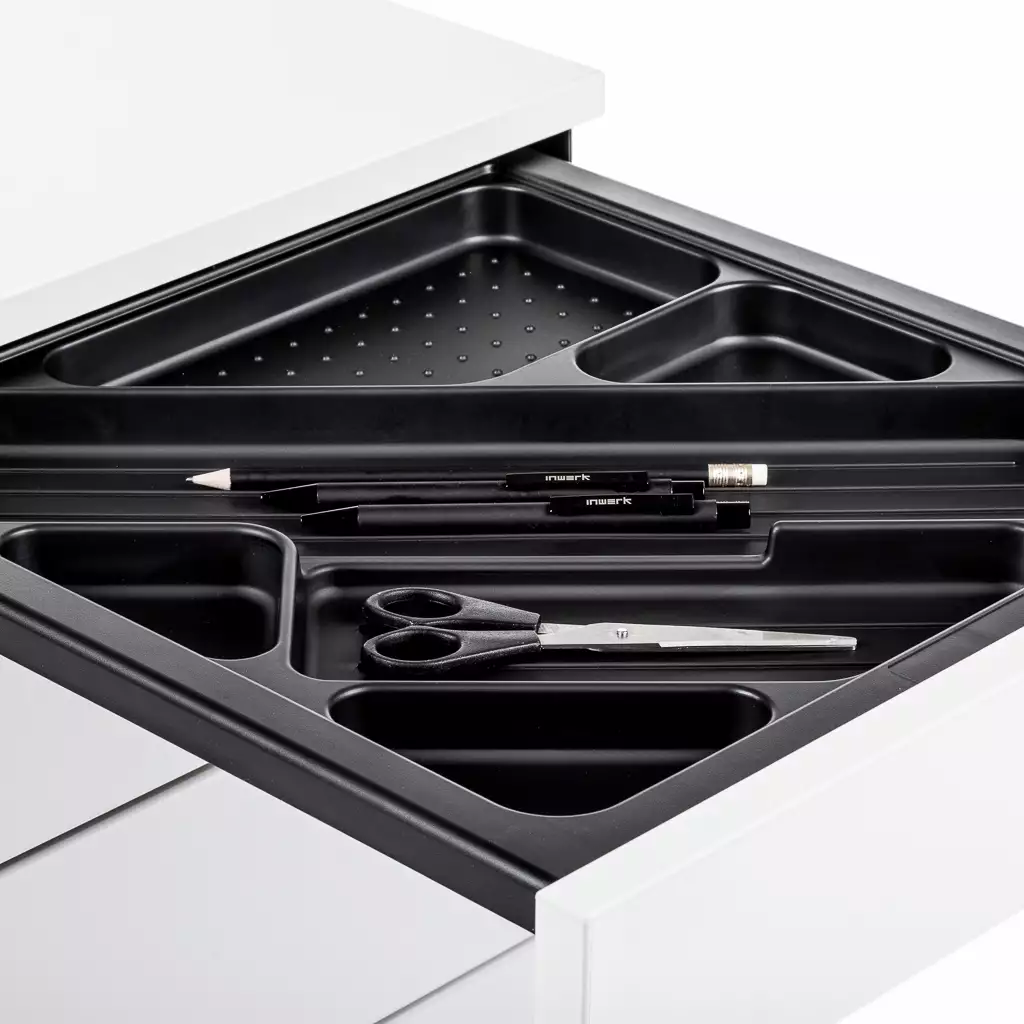 Büro-Rollcontainer SQ Inwerk, Weiss