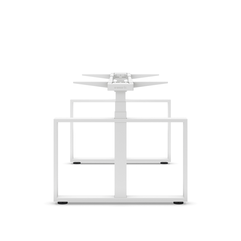 Höhenverst. Tischgestell Masterlift® Flex Loop-Edition, Stahl Rechteck, Weiss